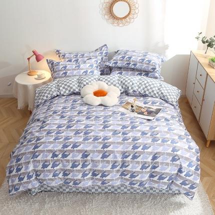 91家纺网 家纺一手货源 找家纺 总-2023新款12868全棉印花四件套三件套多规格纯棉斜纹