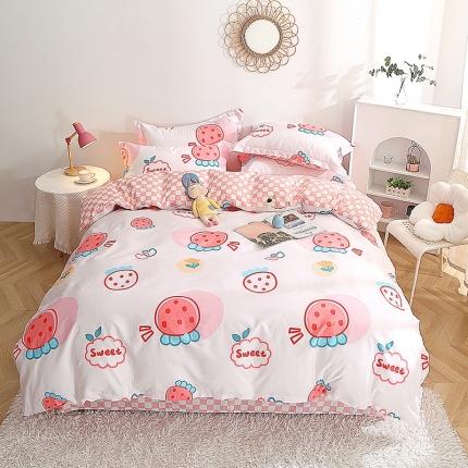 91家纺网 家纺一手货源 找家纺 总-2023新款12868全棉印花四件套三件套多规格纯棉斜纹