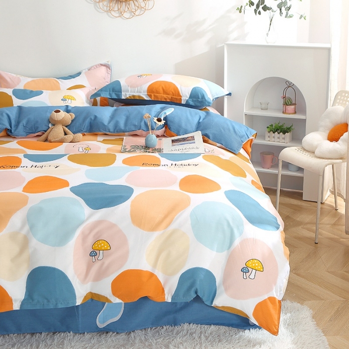 91家纺网 家纺一手货源 找家纺 总-2023新款12868全棉印花四件套三件套多规格纯棉斜纹