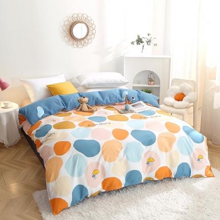 91家纺网 家纺一手货源 找家纺 晶缦 2022新款全棉12868全棉印花套件萌新系列单床单-单被套 卡贝拉