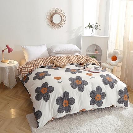 91家纺网 家纺一手货源 找家纺 晶缦 2022新款全棉12868全棉印花套件萌新系列单床单-单被套 欧舒丹