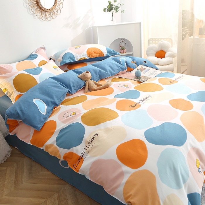 91家纺网 家纺一手货源 找家纺 晶缦 2022新款全棉12868全棉印花套件萌新系列单床单-单被套 卡贝拉