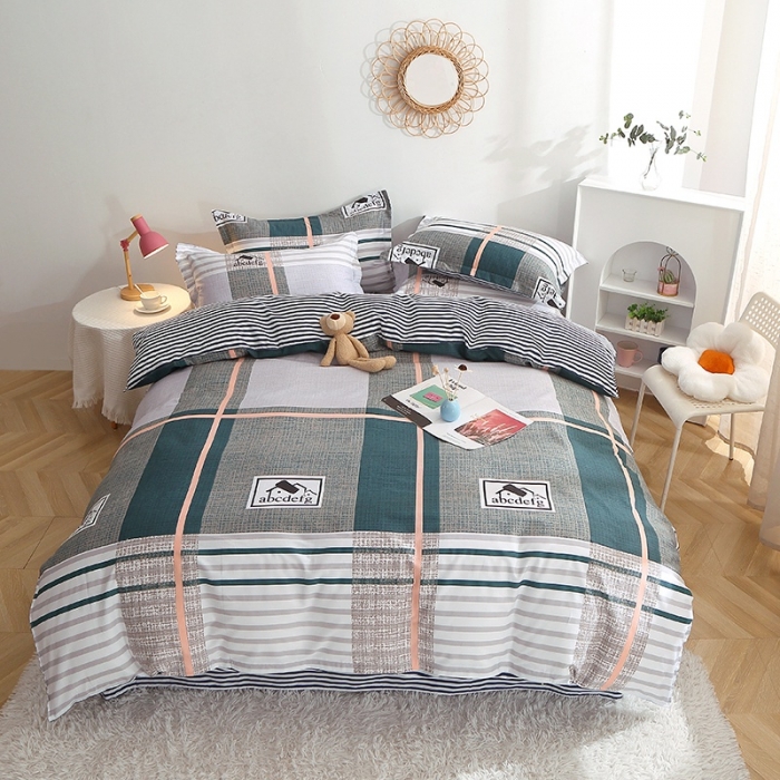 91家纺网 家纺一手货源 找家纺 晶缦 2022新款全棉12868全棉印花套件萌新系列单床单-单被套 卡尔