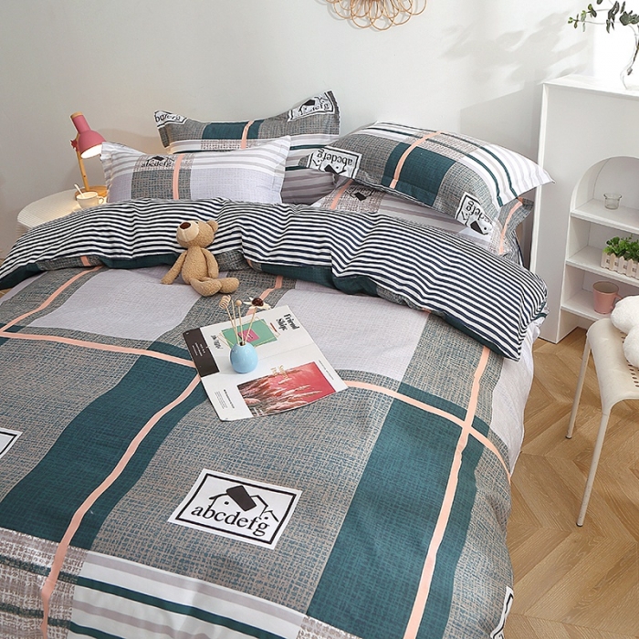 91家纺网 家纺一手货源 找家纺 晶缦 2022新款全棉12868全棉印花套件萌新系列单床单-单被套 卡尔