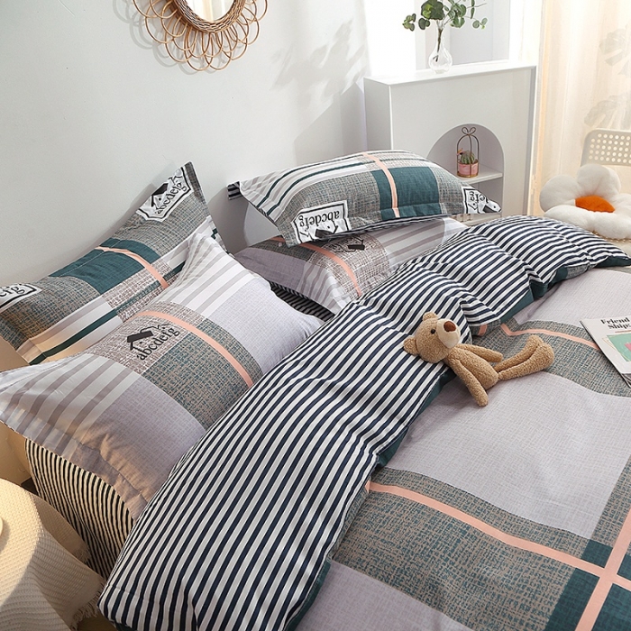 91家纺网 家纺一手货源 找家纺 晶缦 2022新款全棉12868全棉印花套件萌新系列单床单-单被套 卡尔