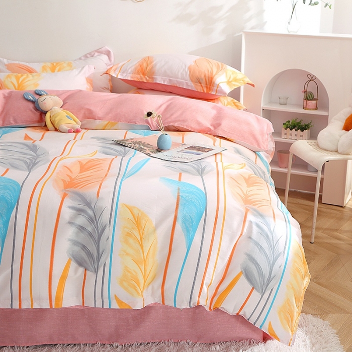 91家纺网 家纺一手货源 找家纺 晶缦 2022新款全棉12868全棉印花套件萌新系列单床单-单被套 芦森