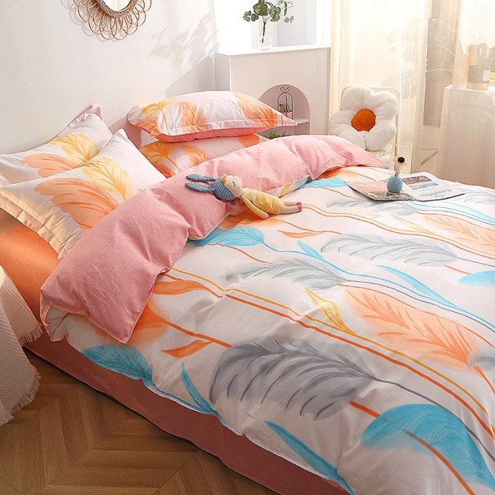 91家纺网 家纺一手货源 找家纺 晶缦 2022新款全棉12868全棉印花套件萌新系列单床单-单被套 芦森