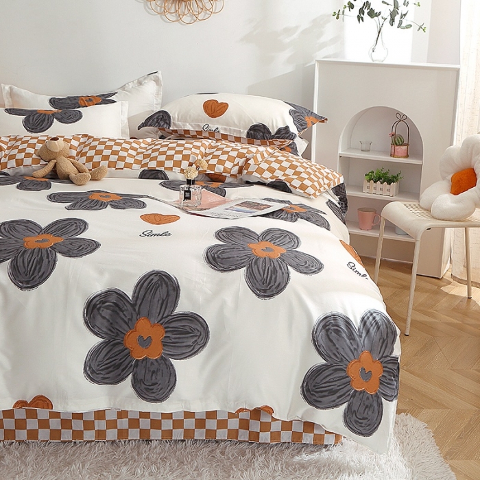 91家纺网 家纺一手货源 找家纺 晶缦 2022新款全棉12868全棉印花套件萌新系列单床单-单被套 欧舒丹