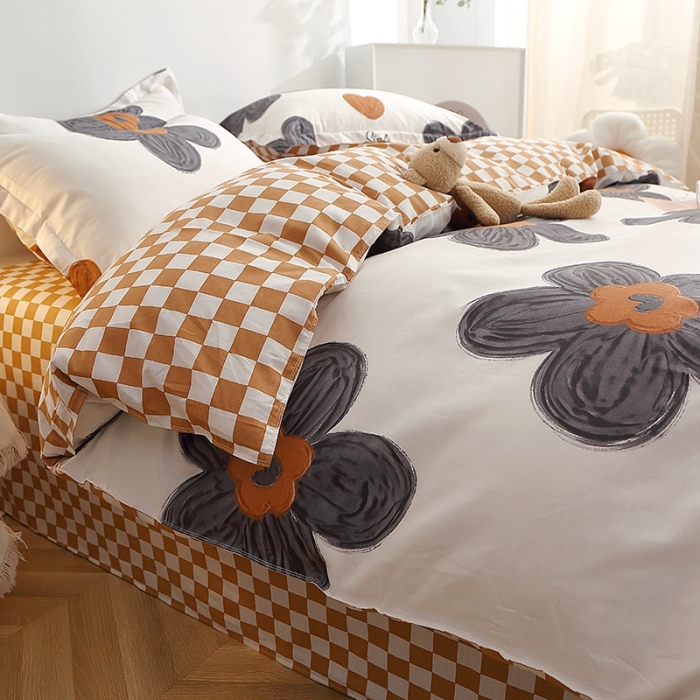 91家纺网 家纺一手货源 找家纺 晶缦 2022新款全棉12868全棉印花套件萌新系列单床单-单被套 欧舒丹