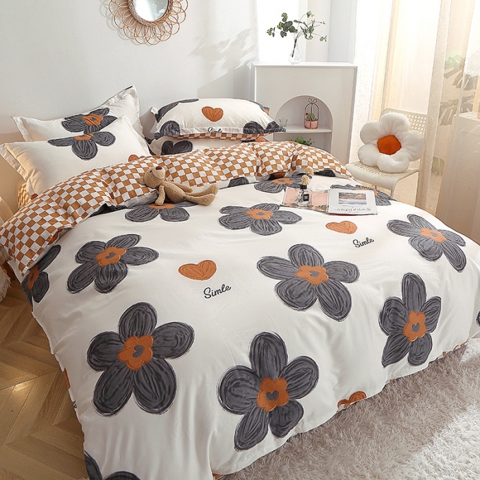 91家纺网 家纺一手货源 找家纺 晶缦 2022新款全棉12868全棉印花套件萌新系列单床单-单被套 欧舒丹