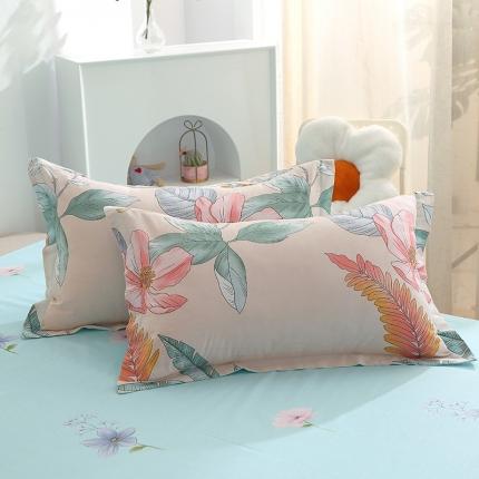 91家纺网 家纺一手货源 找家纺 总-2023新款12868全棉印花单品枕套 纯棉单品-萌新系