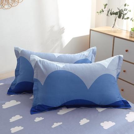 91家纺网 家纺一手货源 找家纺 总-2023新款12868全棉印花单品枕套 纯棉单品-萌新系