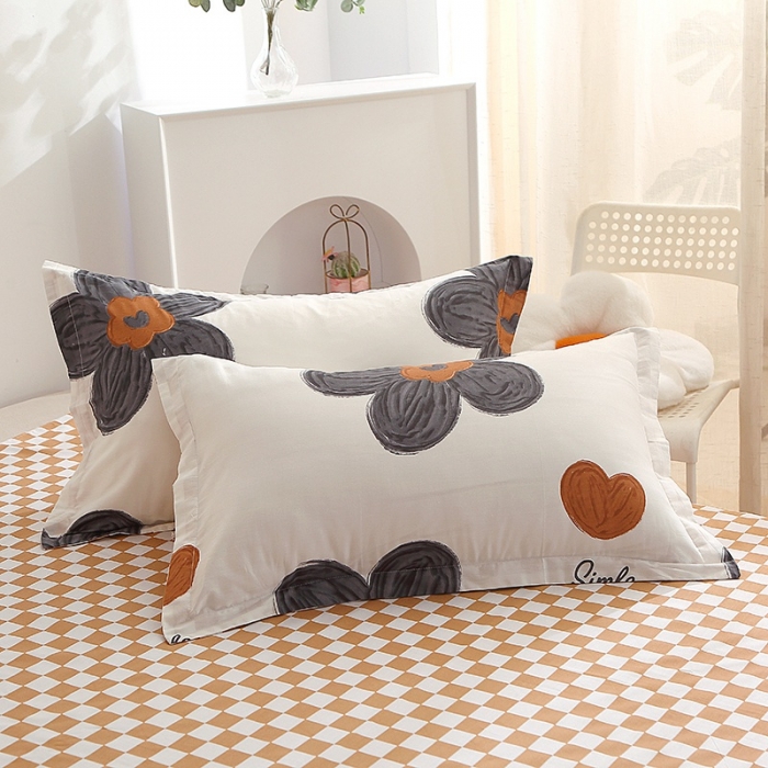 91家纺网 家纺一手货源 找家纺 晶缦 2022新款全棉12868全棉印花套件萌新系列单床单-单枕套 欧舒丹一对