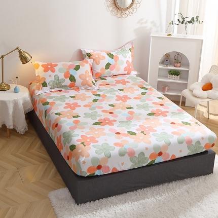 91家纺网 家纺一手货源 找家纺 总-2023新款12868全棉印花单品床笠 纯棉单品-萌新系