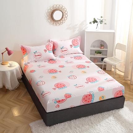 91家纺网 家纺一手货源 找家纺 总-2023新款12868全棉印花单品床笠 纯棉单品-萌新系