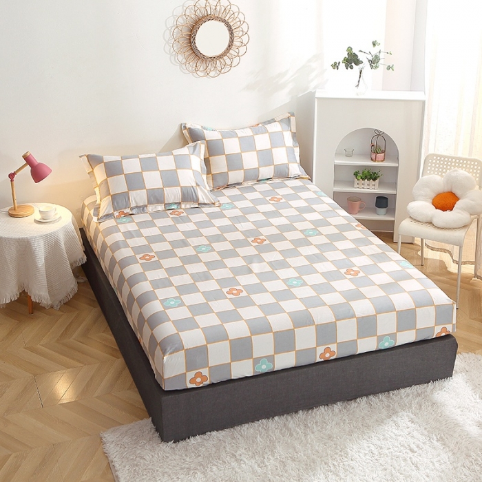 91家纺网 家纺一手货源 找家纺 总-2023新款12868全棉印花单品床笠 纯棉单品-萌新系