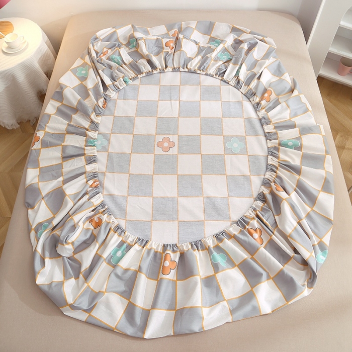 91家纺网 家纺一手货源 找家纺 总-2023新款12868全棉印花单品床笠 纯棉单品-萌新系