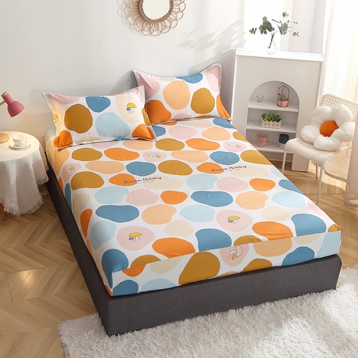 91家纺网 家纺一手货源 找家纺 晶缦 2022新款全棉12868全棉印花套件萌新系列单床单-单床笠 卡贝拉