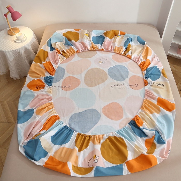 91家纺网 家纺一手货源 找家纺 晶缦 2022新款全棉12868全棉印花套件萌新系列单床单-单床笠 卡贝拉