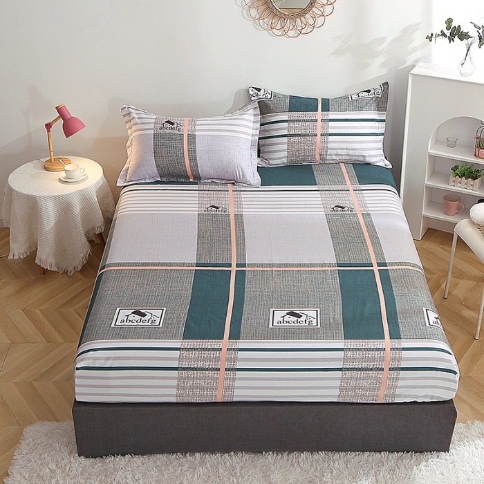 91家纺网 家纺一手货源 找家纺 晶缦 2022新款全棉12868全棉印花套件萌新系列单床单-单床笠 卡尔