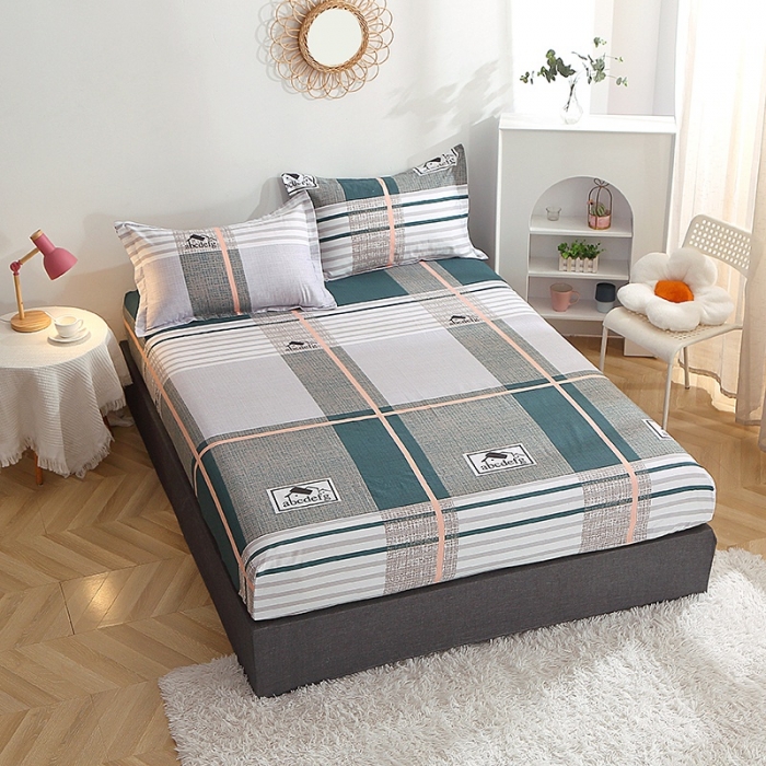 91家纺网 家纺一手货源 找家纺 晶缦 2022新款全棉12868全棉印花套件萌新系列单床单-单床笠 卡尔