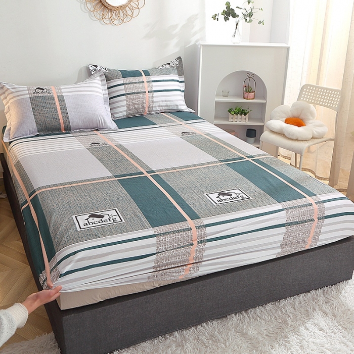 91家纺网 家纺一手货源 找家纺 晶缦 2022新款全棉12868全棉印花套件萌新系列单床单-单床笠 卡尔