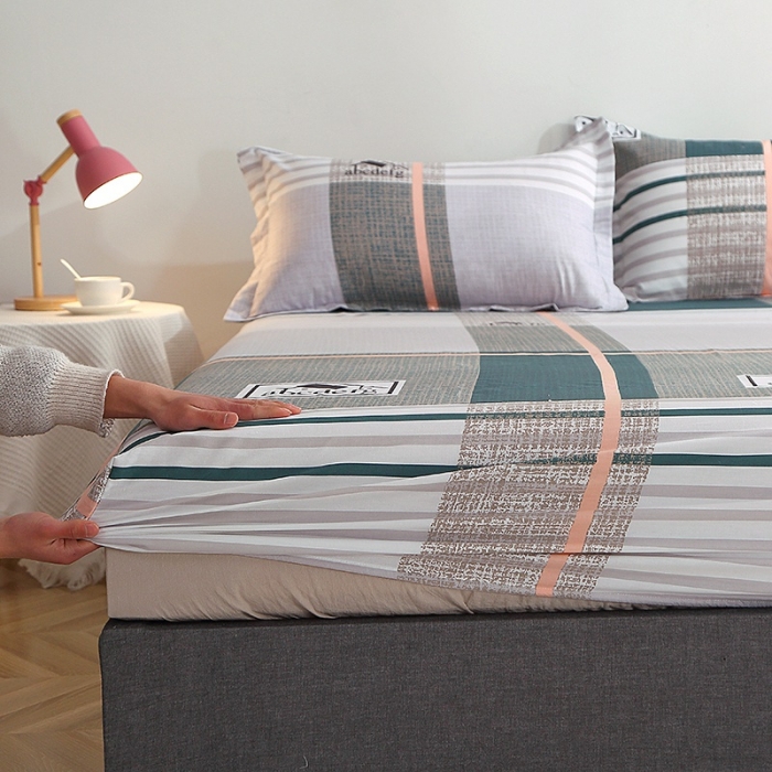 91家纺网 家纺一手货源 找家纺 晶缦 2022新款全棉12868全棉印花套件萌新系列单床单-单床笠 卡尔