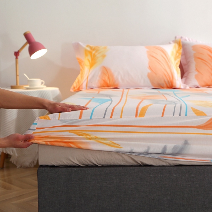 91家纺网 家纺一手货源 找家纺 晶缦 2022新款全棉12868全棉印花套件萌新系列单床单-单床笠 芦森