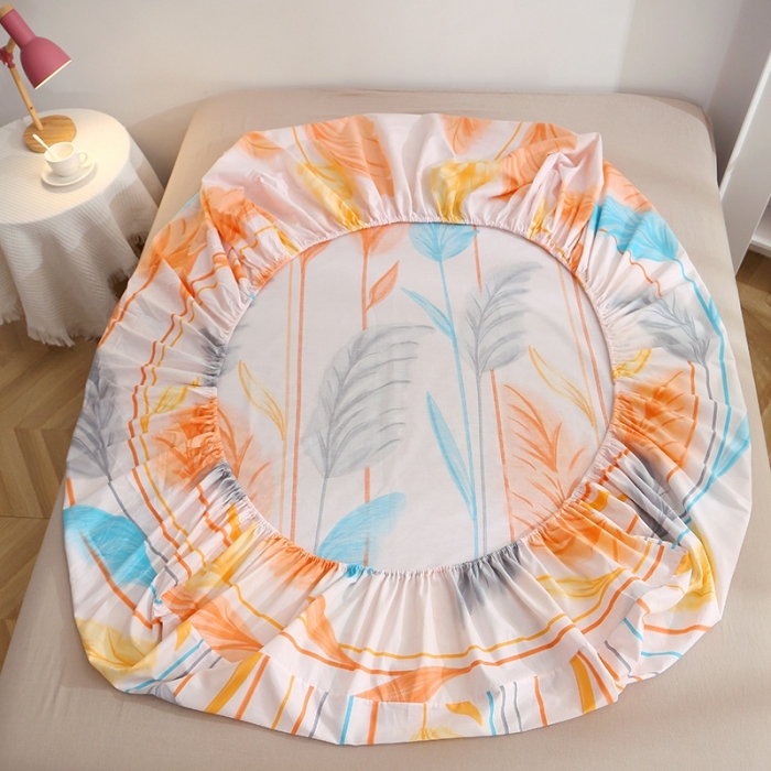 91家纺网 家纺一手货源 找家纺 晶缦 2022新款全棉12868全棉印花套件萌新系列单床单-单床笠 芦森