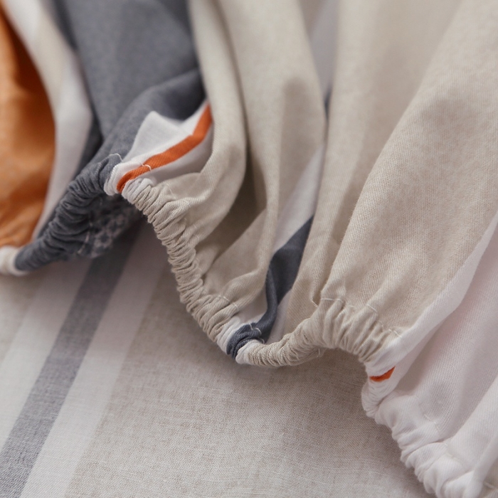 91家纺网 家纺一手货源 找家纺 晶缦 2022新款全棉12868全棉印花套件萌新系列单床单-单床笠 米可橘