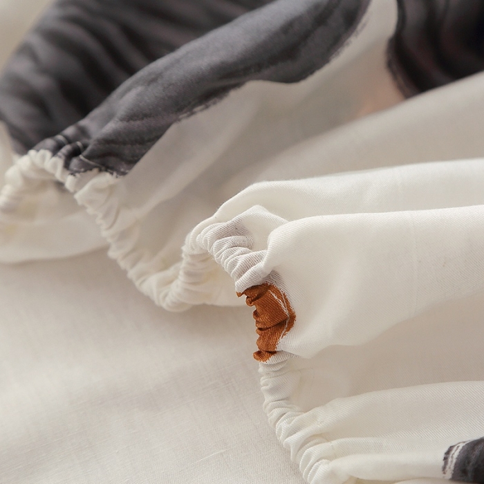 91家纺网 家纺一手货源 找家纺 晶缦 2022新款全棉12868全棉印花套件萌新系列单床单-单床笠 欧舒丹