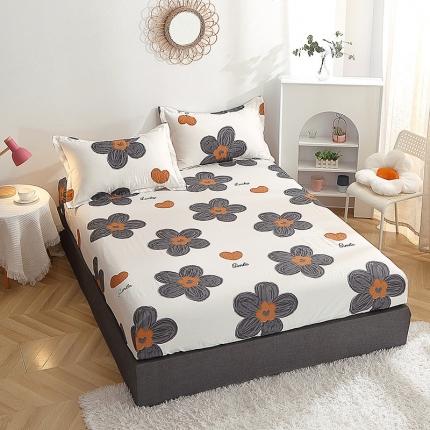 晶缦 2022新款全棉12868全棉印花套件萌新系列单床单-单床笠 欧舒丹