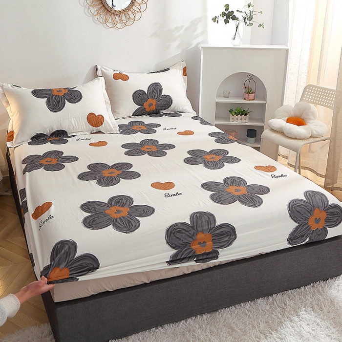 91家纺网 家纺一手货源 找家纺 晶缦 2022新款全棉12868全棉印花套件萌新系列单床单-单床笠 欧舒丹