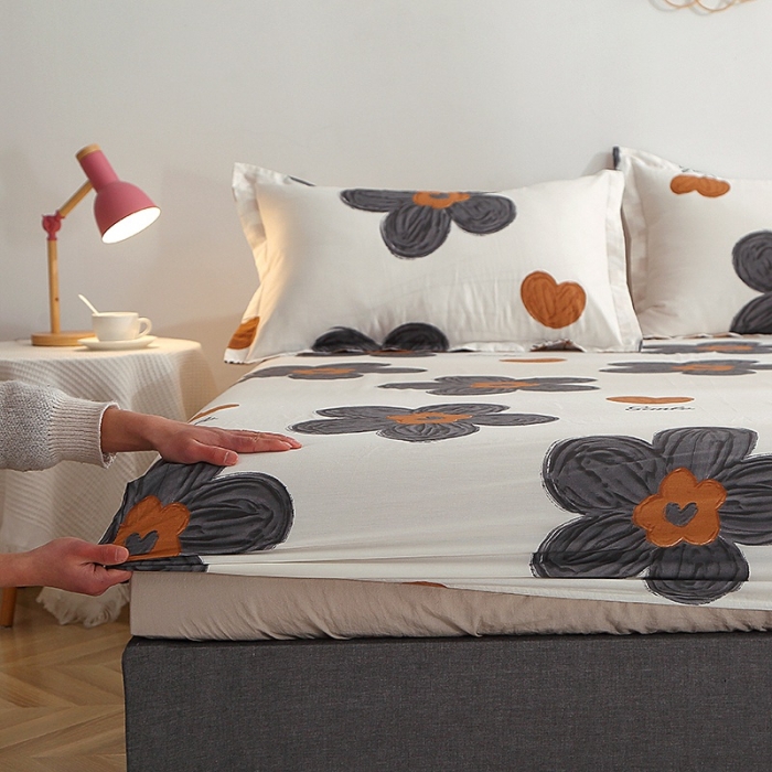 91家纺网 家纺一手货源 找家纺 晶缦 2022新款全棉12868全棉印花套件萌新系列单床单-单床笠 欧舒丹