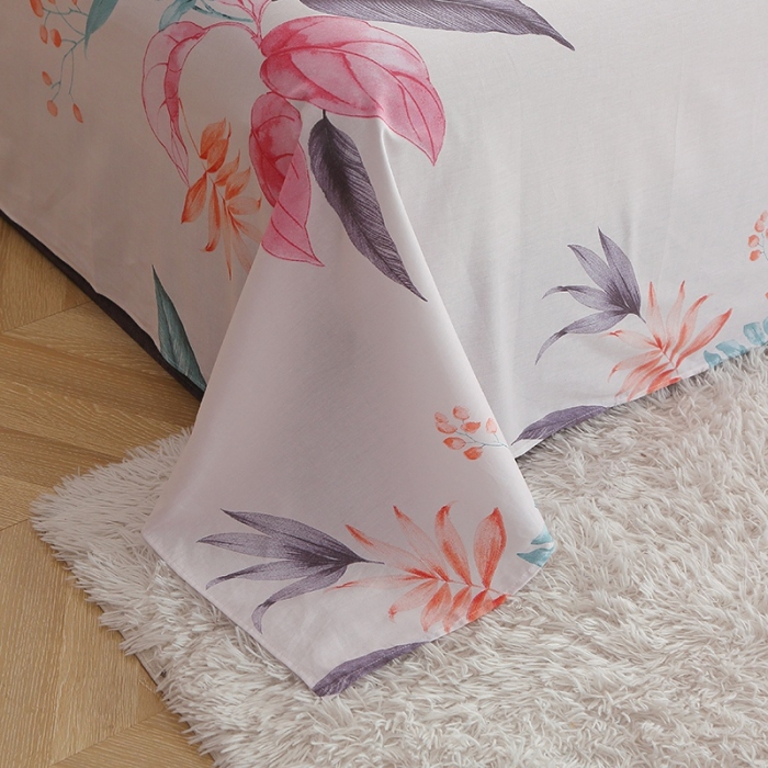 91家纺网 家纺一手货源 找家纺 晶缦 2022新款全棉12868全棉印花套件萌新系列单床单 红唇