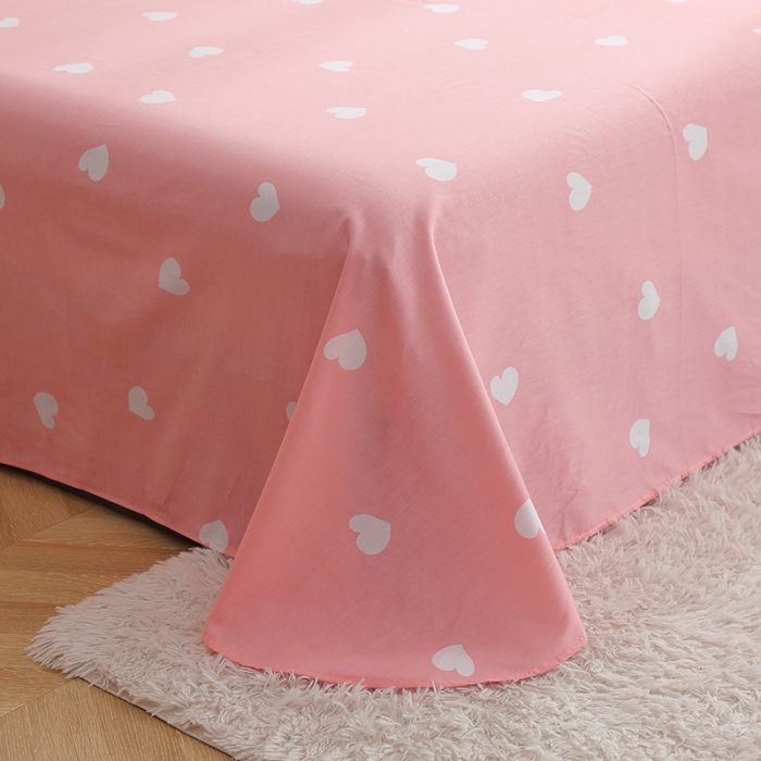 91家纺网 家纺一手货源 找家纺 晶缦 2022新款全棉12868全棉印花套件萌新系列单床单 蝴蝶结