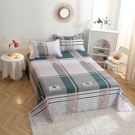 晶缦 2022新款全棉12868全棉印花套件萌新系列单床单 卡尔