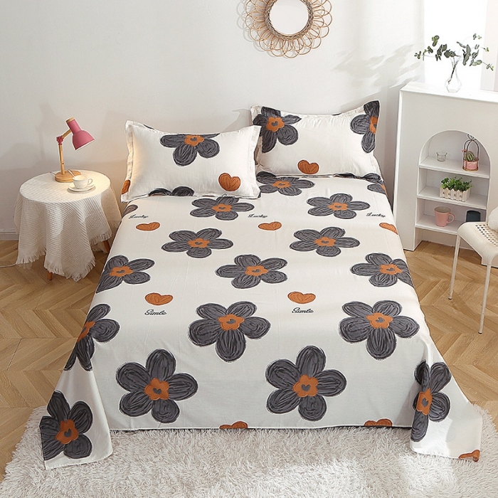 91家纺网 家纺一手货源 找家纺 晶缦 2022新款全棉12868全棉印花套件萌新系列单床单 欧舒丹