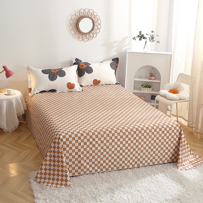 91家纺网 家纺一手货源 找家纺 晶缦 2022新款全棉12868全棉印花套件萌新系列单床单 欧舒丹