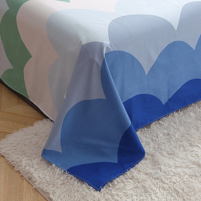 91家纺网 家纺一手货源 找家纺 晶缦 2022新款全棉12868全棉印花套件萌新系列单床单天空之境