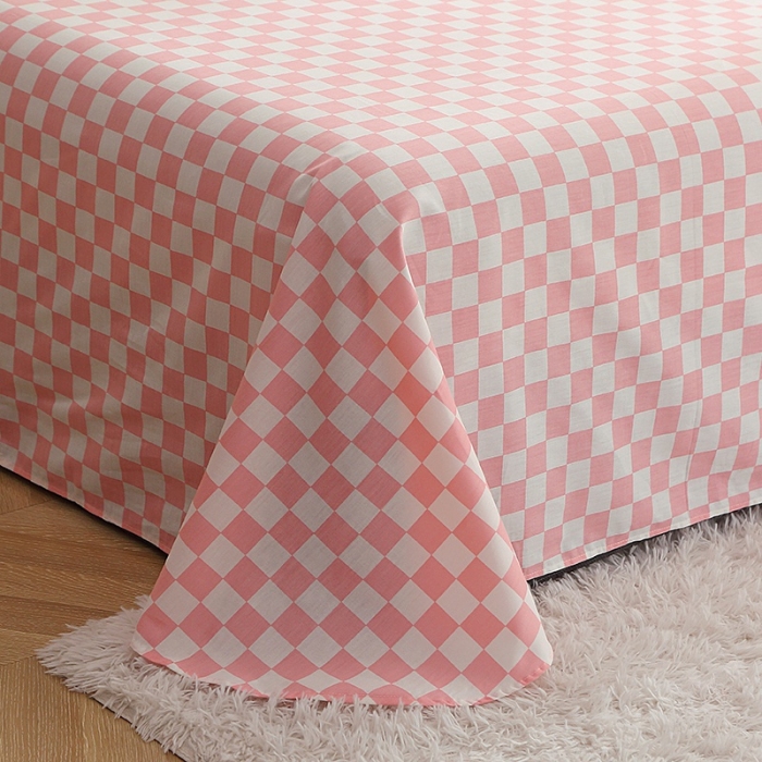 91家纺网 家纺一手货源 找家纺 晶缦 2022新款全棉12868全棉印花套件萌新系列单床单元气草莓