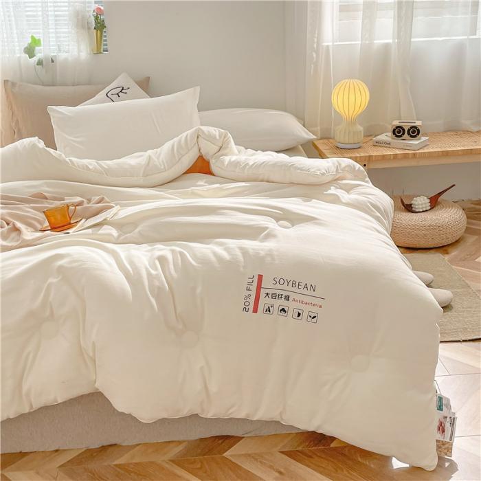 91家纺网 家纺一手货源 找家纺 2023新款60磨毛缎纹大豆纤维被