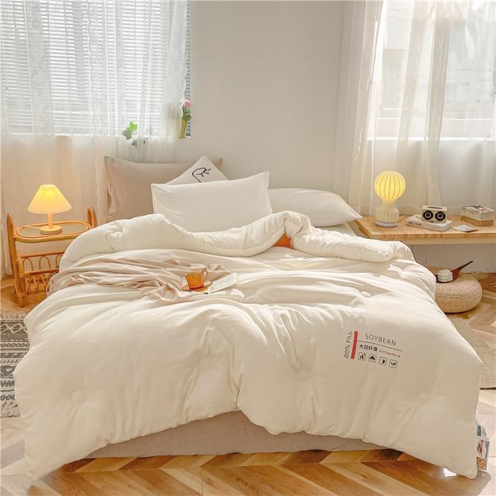 91家纺网 家纺一手货源 找家纺 2023新款60磨毛缎纹大豆纤维被