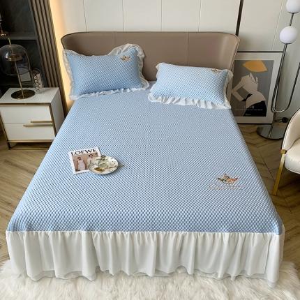 91家纺网 家纺一手货源 找家纺 （总）澳洲羽 2024新款冰豆墩凉感床裙凉席