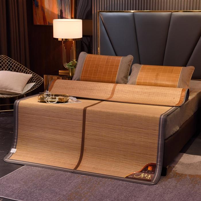 91家纺网 家纺一手货源 找家纺 2023新款双面竹席冰丝席竹凉席学生宿舍席子凉席 亲肤席