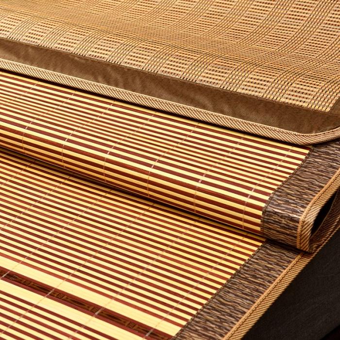 91家纺网 家纺一手货源 找家纺 2024新款双面竹席冰丝席竹凉席学生宿舍席子凉席 金彩人生