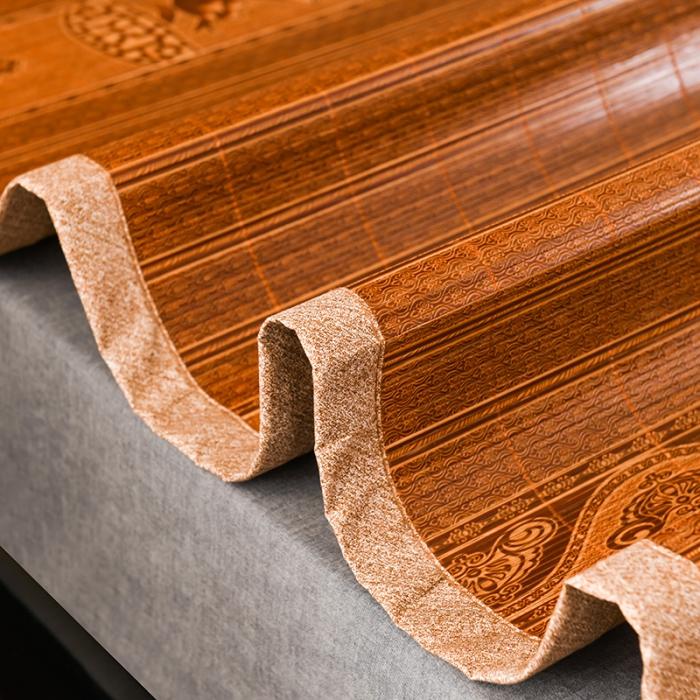 91家纺网 家纺一手货源 找家纺 2024新款双面印花竹席冰丝席竹凉席学生宿舍席子凉席