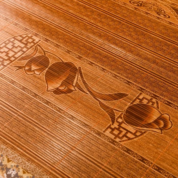 91家纺网 家纺一手货源 找家纺 2024新款双面印花竹席冰丝席竹凉席学生宿舍席子凉席