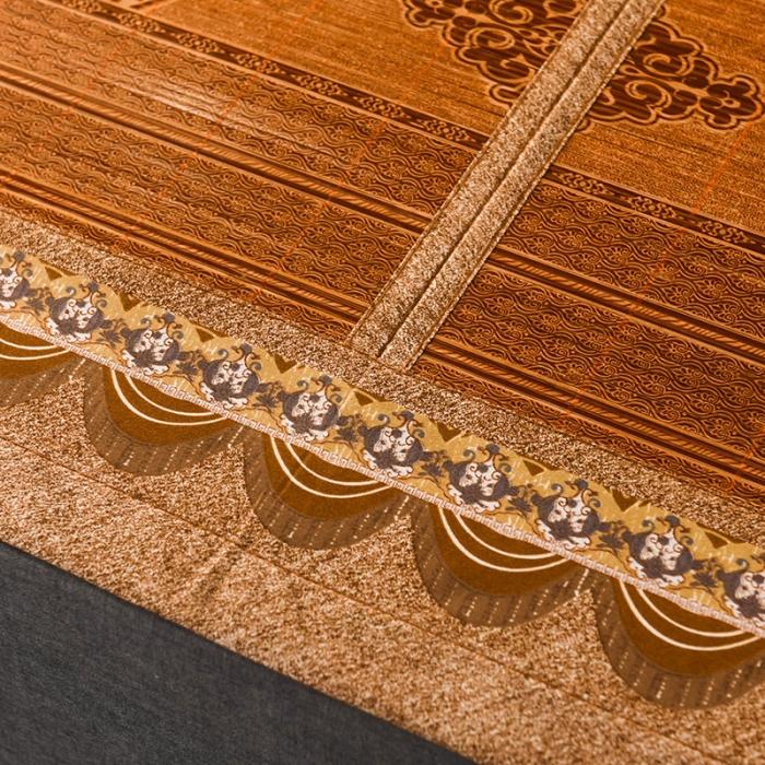 91家纺网 家纺一手货源 找家纺 2024新款双面印花竹席冰丝席竹凉席学生宿舍席子凉席