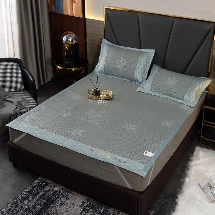 91家纺网 家纺一手货源 找家纺 2023高端凉席夏季藤席天然纯藤家用双人折叠单人宿舍裸睡藤席子